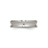 Titanium Wedding Band Ring, High-Polish Domed Minimalist Design, Unisex and Hypoallergenic