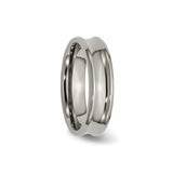 Titanium Ring, Polished Domed Wedding Band, Lightweight Comfort Fit, Hypoallergenic Metal