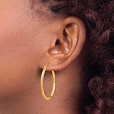 14k Yellow Gold Twisted Hoop Earrings, Lightweight Diamond Cut Textured Design for Women