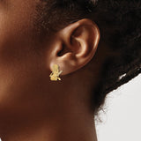 14k Yellow Gold Adirondack Chair Stud Earrings, Coastal Beach Theme Jewelry for Women