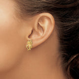 14k Yellow Gold Octopus Stud Earrings, Marine Animal Design, Nautical Sea Life Theme