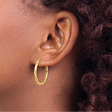 14k Yellow Gold Hoop Earrings with Textured Snake Design and Black Enamel Eyes