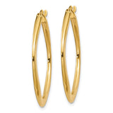 14k Yellow Gold Twisted Square Hoop Earrings, Polished Finish, Minimalist Geometric Design