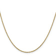 14K Yellow Gold 0.95 mm Box Chain Necklace, Polished