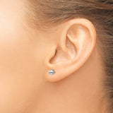Sterling Silver Ball Stud Earrings, Minimalist Polished Round Design for Women and Unisex Wear