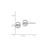 Sterling Silver Ball Stud Earrings, 8mm Polished Round Unisex Minimalist Style
