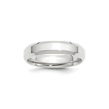 10k White Gold Beveled Edge, Comfort Fit wedding band ring