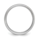 14k White Gold Beveled Edge, Comfort Fit wedding band ring alternate angle