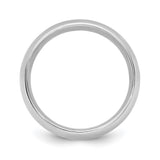 14k White Gold Comfort Fit wedding band ring alternate angle