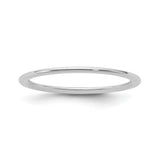 14k White Gold Comfort Fit wedding band ring