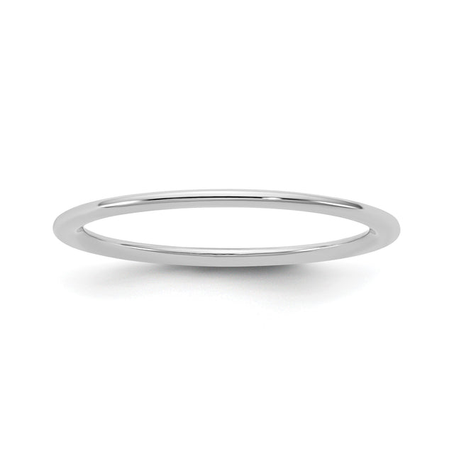 14k White Gold Comfort Fit wedding band ring