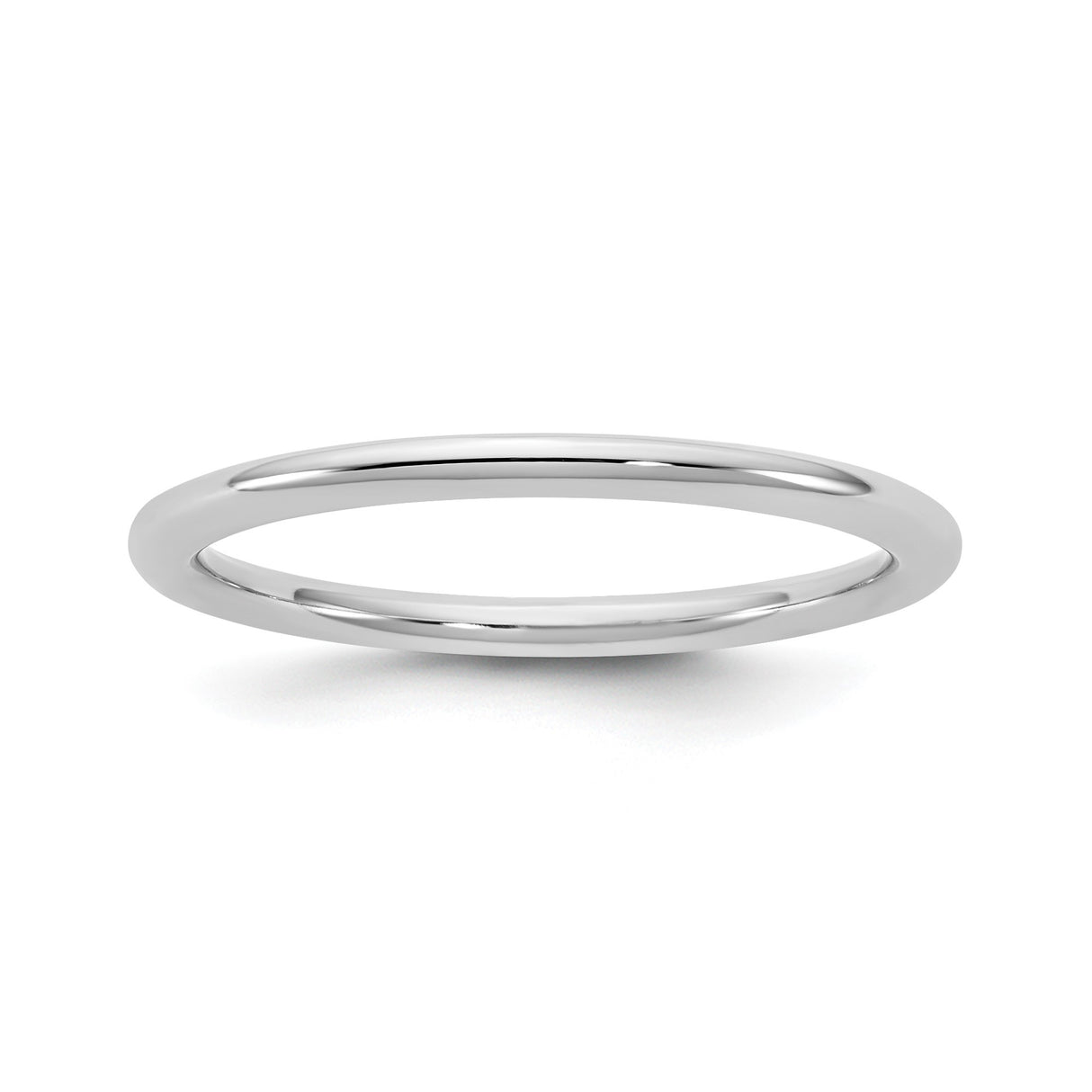 10k White Gold Comfort Fit wedding band ring