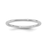 10k White Gold Comfort Fit wedding band ring