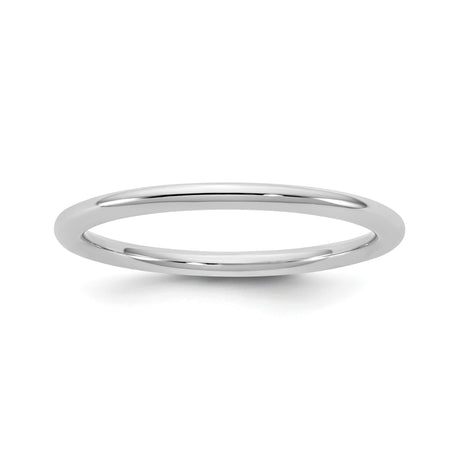 10k White Gold Comfort Fit wedding band ring