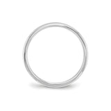 14k White Gold Comfort Fit wedding band ring alternate angle