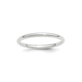 14k White Gold Comfort Fit wedding band ring