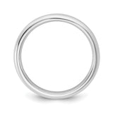 10k White Gold Comfort Fit wedding band ring alternate angle
