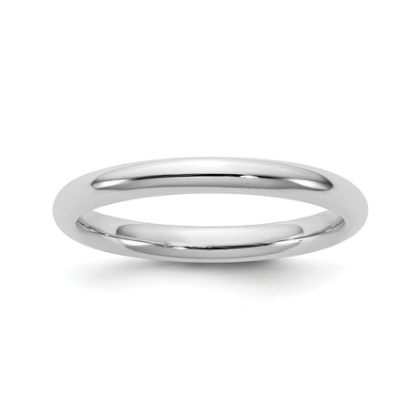 10k White Gold Comfort Fit wedding band ring