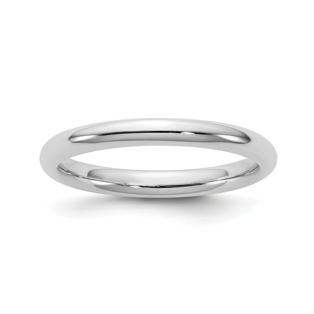 10k White Gold Comfort Fit wedding band ring