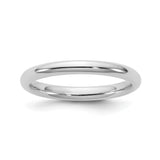 14k White Gold Comfort Fit wedding band ring