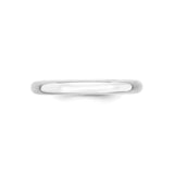 10k White Gold Comfort Fit, Lightweight wedding band ring detail view