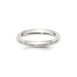 10k White Gold Comfort Fit, Lightweight wedding band ring