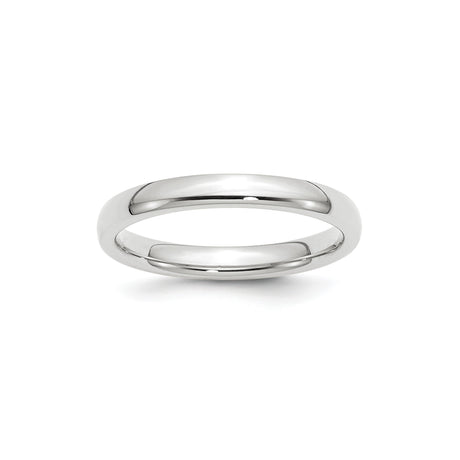 10k White Gold Comfort Fit, Lightweight wedding band ring