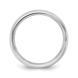 14k White Gold Comfort Fit wedding band ring alternate angle