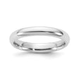 14k White Gold Comfort Fit wedding band ring