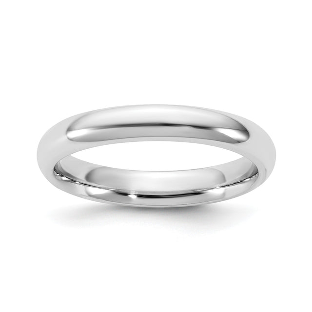 14k White Gold Comfort Fit wedding band ring