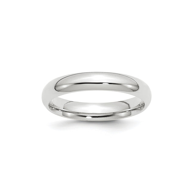 10k White Gold Comfort Fit, Lightweight wedding band ring