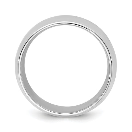 10k White Gold Comfort Fit wedding band ring alternate angle