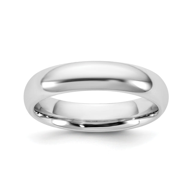14k White Gold Comfort Fit wedding band ring