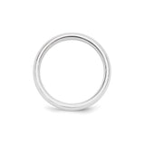 10k White Gold Comfort Fit, Lightweight wedding band ring alternate angle