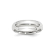 10k White Gold Comfort Fit, Lightweight wedding band ring