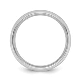 14k White Gold Comfort Fit wedding band ring alternate angle