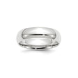 10k White Gold Comfort Fit, Lightweight wedding band ring