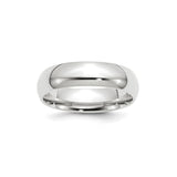 10k White Gold Comfort Fit, Lightweight wedding band ring