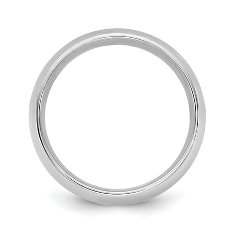 10k White Gold Comfort Fit wedding band ring alternate angle
