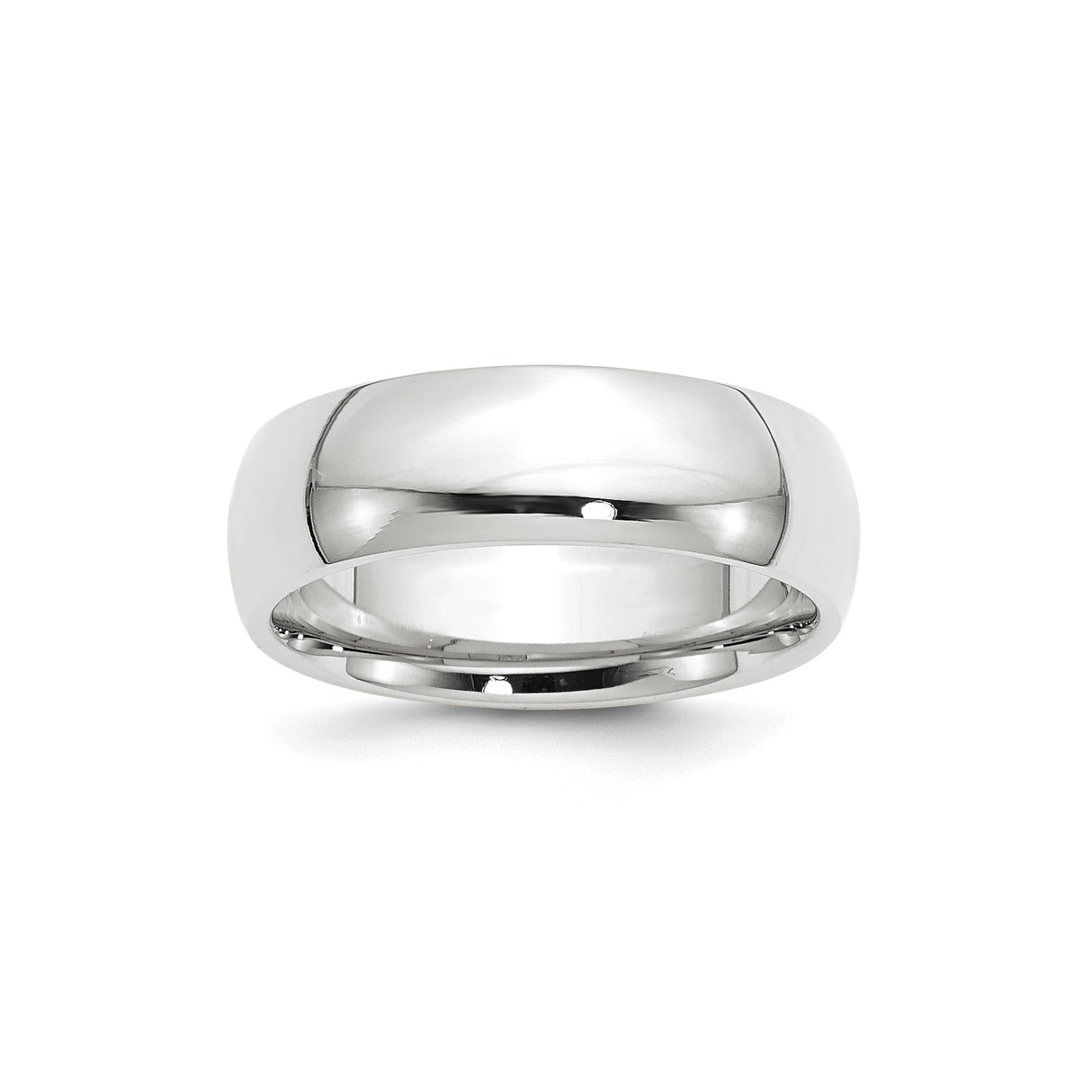 10k White Gold Comfort Fit, Lightweight wedding band ring