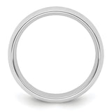10k White Gold Comfort Fit, Lightweight wedding band ring alternate angle