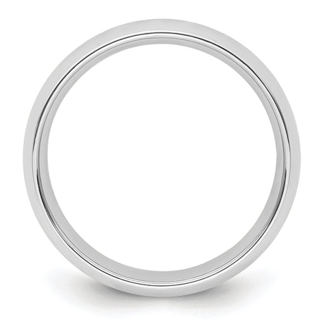 10k White Gold Comfort Fit, Lightweight wedding band ring alternate angle