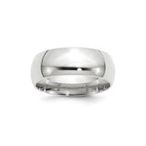 10k White Gold Comfort Fit, Lightweight wedding band ring