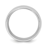 14k White Gold Comfort Fit wedding band ring alternate angle