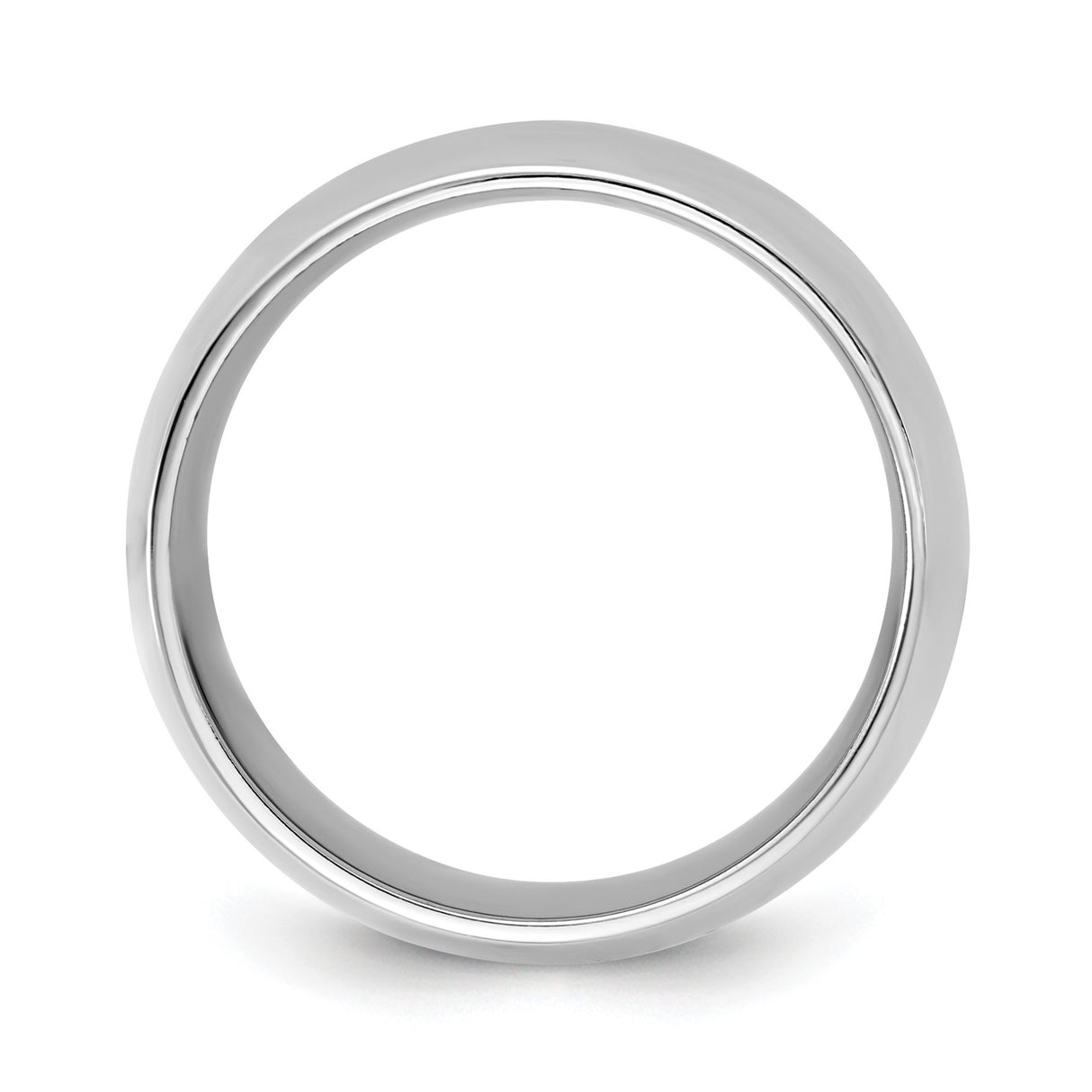 10k White Gold Comfort Fit wedding band ring alternate angle