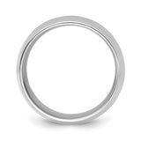10k White Gold Comfort Fit wedding band ring alternate angle