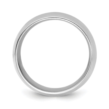 10k White Gold Comfort Fit wedding band ring alternate angle