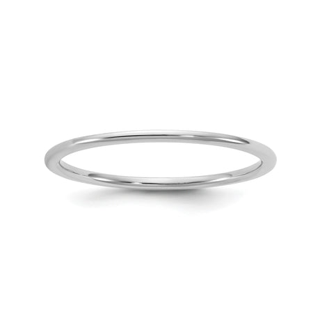 10k White Gold Comfort Fit, Lightweight wedding band ring