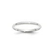 14k White Gold Comfort Fit, Lightweight wedding band ring