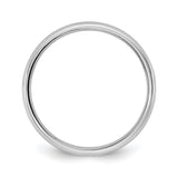 10k White Gold Comfort Fit, Lightweight wedding band ring alternate angle